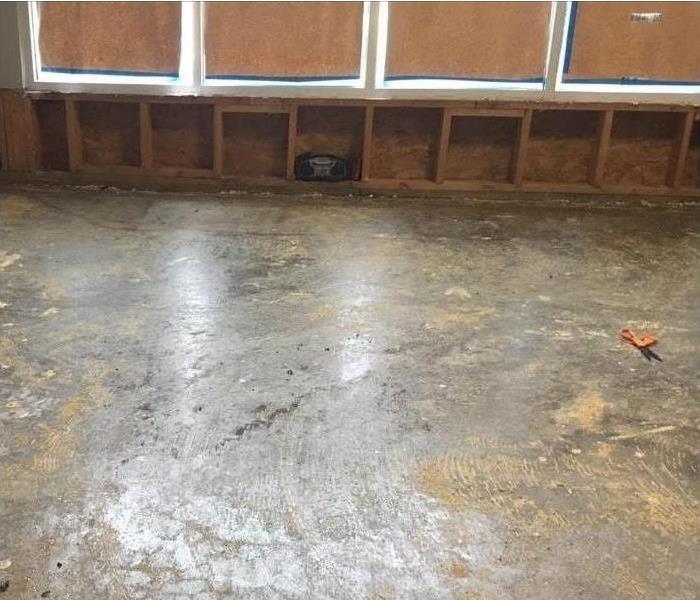 storm damaged floor